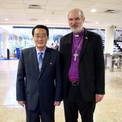 Mit dem Botschafter Nordkoreas in Brasilia