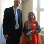 Im Gespräch mit Asma Jahangir, der United Nations Special Rapporteur on freedom of religion or belief, an der Universität Bamberg (20.2.2009)