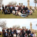 With faculty and students of Martin Bucer Seminary in Caesarea Maritima in Israel – on top of me our archaeologist Alexander Schick