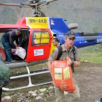 Our charity Giving Hands in relief work in Nepal