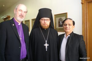 Photo: from the left: Schirrmacher, Bulekov, Howell; photo: Kim Cain/Global Christian Forum (photo can be used for free)