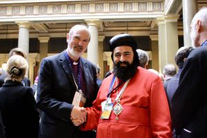 with the patriarch of the Syriac Orthodox Church, Aphrem II from Damascus