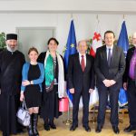 The delegation with the Minister for Europe
