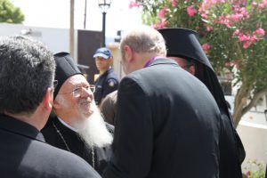 Photo: With the Ecumenical Patriarch at the “Holy and Great Council” in Crete, June 2016