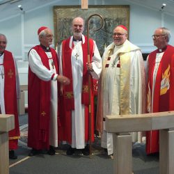 The four archbishops and bishops who conducted the consecration or were witnesses to it.