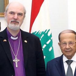 Mit dem Präsidenten des Libanon