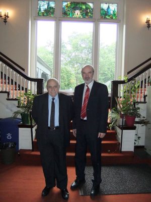 Schirrmacher and Berger at the Institute in Boston (May 29, 2012)