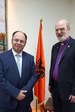 Die Großmutfi von Albanien, Dr. Skënder Bruçaj, und Bischof Thomas Schirrmacher