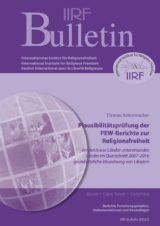 Cover Plausibilitätsprüfung der PEW-Berichte zur Religionsfreiheit