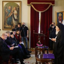 Der Ökumenische Patriarch Bartholomäus I. während seiner Rede © BQ/Warnecke