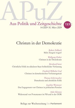 Cover APuZ Christen in der Demokratie