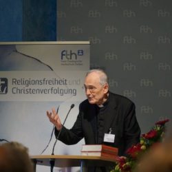 Prelate Prof. Dr. Helmut Moll in his lecture © Martin Warnecke/IIRF