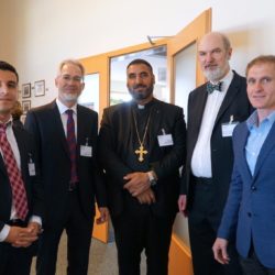 Christof Sauer and Thomas Schirrmacher with guests of the Syrian Orthodox Church © Martin Warnecke/IIRF