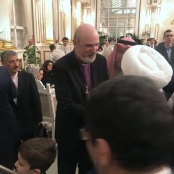 Bishop Thomas Schirrmacher and Sheikh-ul-Islam Allahshukur Pashazade at the far well reception of the conference in the palace of the Sheikh © BQ/Warnecke