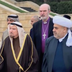 (von links) Ali bin Abdurrahman Al-Hashim, Bischof Thomas Schirrmacher, Sheikh-ul-Islam Allahshukur Pashazade © BQ/Warnecke