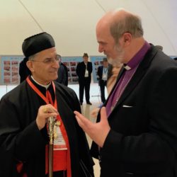 Bischof Schirrmacher und der maronitische Patriarch Moran Mor Bechara Boutros Kardinal al-Rahi © BQ/Warnecke