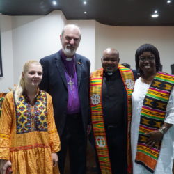 The upcoming secretary of the Global Christian Forum, Casely Essamuah, his wife, Thomas Schirrmacher, and his daughter © BQ/Warnecke