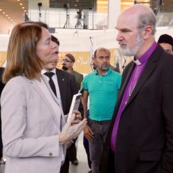 Gespräch mit der Bundesministerin der Justiz und für Verbraucherschutz Katarina Barley am Rande der Ahmadiyya Jalsa Salana in Karlsruhe