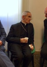 My last photo with Jean Louis Cardinal Tauran: In discussion with Cardinal Tauran in his office in Rome (left: Thomas K. Johnson) © BQ/Warnecke