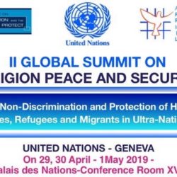 The logo of the Second Global Summit on Religion, Peace and Security