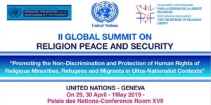 The logo of the Second Global Summit on Religion, Peace and Security