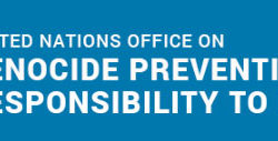 Das Logo des ‚UN Nations Office on Genocide and the Resposibility to Protect‘ (OGPRtoP)