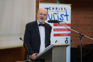 Thomas Schirrmacher bei seinem Vortrag bei „Christ und Jurist“ © BQ/Warnecke