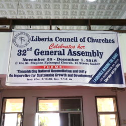 The Transparent of the 32nd General Assembly of the Liberia Council of Churches © BQ/Warnecke