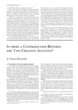 Is there a Contradiction Between the Two Creation Accounts?