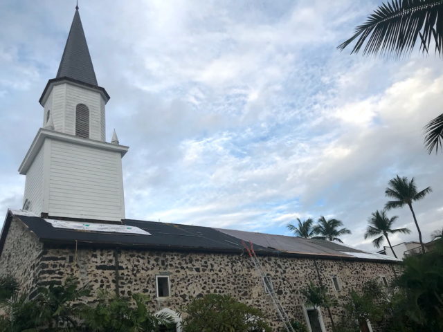 Die älteste Kirche Hawais, auf der Insel Kailua-Kona, Hawai, die Mokuaikaua Church, von 1837, die die erste Kirche der Missionare von 1820 ersetzte © BQ/Thomas Schirrmacher