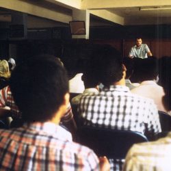 Guest lecture in Hyderabad, India, 1986