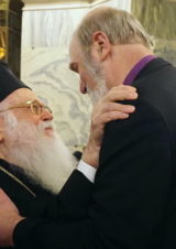 Thomas Schirrmacher with the prize winner, Archbishop Anastasios Yannoulatos © BQ/Esther Schirrmacher