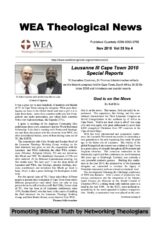 Found in my archive: WEA Reports on the Congress in Cape Town 2010
