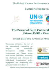 The Power of Faith Partnerships to Safeguard Nature: PaRD a case in point