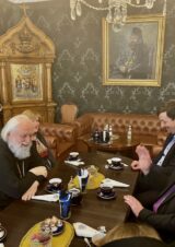 Treffen mit dem Oberhaupt der estnisch-orthodoxen Kirche des Moskauer Patriarchats