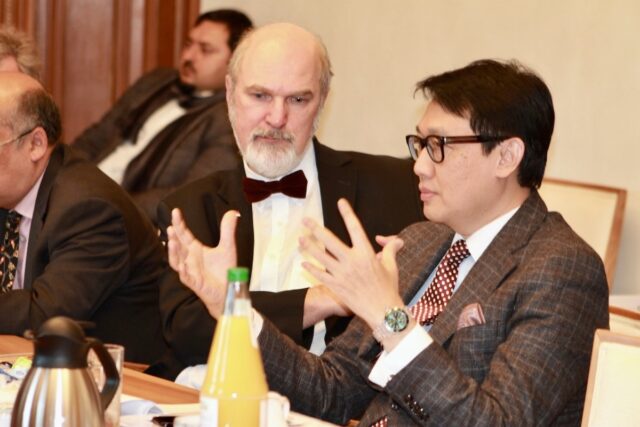 Representing moderate Islam of Indonesia to the German Foreign Minister in the “Villa Borsig” in 2019 © WEA
