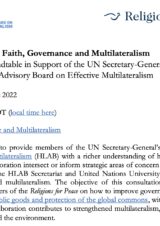 Schirrmacher spoke at “Faith, Governance and Multilateralism“