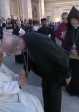 Did I kiss the hand of the Pope? Also on bowing out of courtesy